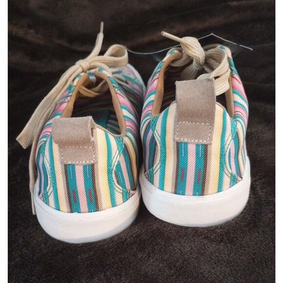 JUSTIN By Reda Sneakers Aztec Canvas Western Shoes Size 8.5 M NWT - Picture 6 of 10